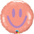 Pink and Coral Smiley Smiles (requires heat-sealing) 9″ Foil Balloon by Qualatex from Instaballoons