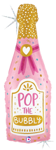 Pink Champagne Bottle 37″ Balloon