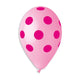 Pink Polka Dot 12″ Latex Balloons (50 count)