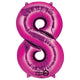 Pink Number 8 34″ Balloon