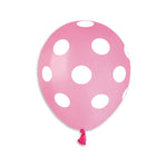 Pink Polka Dot 5″ Latex Balloons by Gemar from Instaballoons