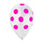 Pink Polka Dot Crystal Clear 12″ Latex Balloons by Gemar from Instaballoons