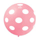 Pink with White Polka Dots 31″ Latex Balloon