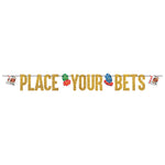 Place Your Bets Casino Ribbon Letter Banner by Amscan from Instaballoons