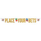 Place Your Bets Casino Ribbon Letter Banner
