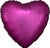 Pomegranate Pink Heart Satin Luxe 19″ Foil Balloon by Anagram from Instaballoons