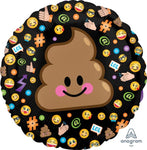 Poop Emoji Emoticon Emojis 18″ Foil Balloon by Anagram from Instaballoons