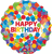 Primary Rainbow Birthday 28″ Foil Balloon by Anagram from Instaballoons