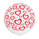 Printed Hearts 31″ Latex Balloon