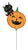 Pumpkin with Cat (requires heat-sealing) 14″ Foil Balloon by Anagram from Instaballoons