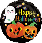 Happy Ghost/Pumpkins Foil Balloon by null from Instaballoons