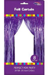 Purple Fringe Met Curtain by null from Instaballoons
