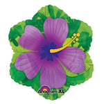 Purple Hibiscus Flower 18″ Foil Balloon by Anagram from Instaballoons