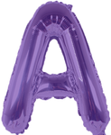 Purple Letter A 16″ Foil Balloon by Party America from Instaballoons
