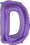 Purple Letter D 16″ Foil Balloon by Party America from Instaballoons
