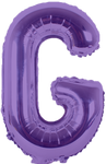 Purple Letter G 16″ Foil Balloon by Party America from Instaballoons