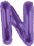 Purple Letter N 16″ Foil Balloon by Party America from Instaballoons