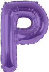 Purple Letter P 16″ Foil Balloon by Party America from Instaballoons