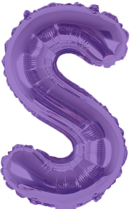 Purple letter balloons deals