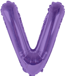 Purple Letter V 16″ Foil Balloon by Party America from Instaballoons