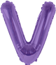 Purple Letter V 16″ Balloon