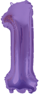 Purple Number 1 16″ Balloon