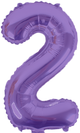 Purple Number 2 16″ Balloon