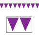 Purple Pennant Banner