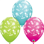 Qualatex Candies-A-Round 11″ Latex Balloons (50)