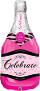 Globo de 39″ con botella de champán rosa Celebrate