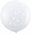 Globos de látex Flowers-A-Round Diamond Clear 36″ (2)