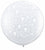 Globos de látex Flowers-A-Round Diamond Clear 36″ (2)