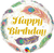 Qualatex Happy Birthday Peacock Feathers 18″ Balloon