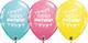 Happy Birthday Pennants 11″ Latex Balloons (50 count)