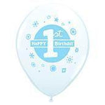 Globos de látex para primer cumpleaños de 11.0 in.