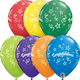 11″ Congratulations Carnival Assorted Latex Balloons 50 Count