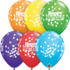 Globos de látex redondos con puntos de confeti de cumpleaños de 11" (paquete de 50)