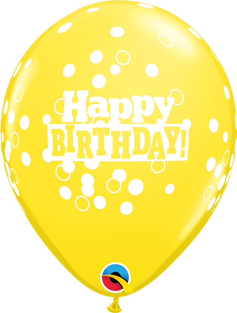 Globos de látex redondos con puntos de confeti de cumpleaños de 11 (p –  instaballoons Wholesale