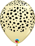 Qualatex Latex 11" Round Cheetah Spots Latex Balloons (50 pack)