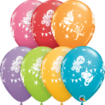 Qualatex Latex 11" Round Circus Parade Latex Balloons (50 pack)