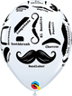 11″ Round Mustache Styles Balloons (50 pack)
