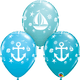 Globos de ancla y velero náutico redondos de 11" (paquete de 50)