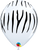 Qualatex Latex 11" Round Zebra Stripes Balloons (50 pack)