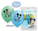 Globos de látex de 12 pulgadas de Mickey para primer cumpleaños, 6 unidades