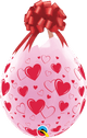 Corazones redondos rellenos de 18" y globos redondos de corazones (25)