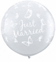 3' Just Married Butterfly-A-Round (2 count)