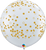 Qualatex Latex 3' Round Confetti Dots-A-Round Balloons (2 pack)