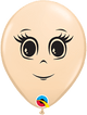 5″ Feminine Face Latex Balloon (100 pack)