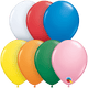 5″ Standard Assorted with White Latex Balloons (100 Count)