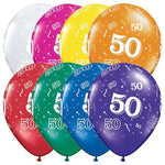 Qualatex Latex 50-A-Round Jewel Assortment 11″ Latex Balloons (50 count)